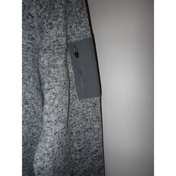 Eddie Bauer 1/4 Zip Fleece Sweater Pullover Sweatshirt‎ Gray Mens L Outdoor - Picture 4 of 9